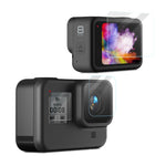 Per GoPro HERO8 Black Obiettivo della fotocamera Pellicola protettiva HD + Display LCD Protezione schermo HD