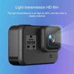 Per GoPro HERO8 Black Obiettivo della fotocamera Pellicola protettiva HD + Display LCD Protezione schermo HD
