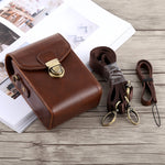 Custodia in pelle PU con chiusura a fibbia per fotocamera per tutto il corpo con tracolla e tracolla per Canon G7X II / G9X Mark II, Sony RX100 / M2, For G7X II, For RX100