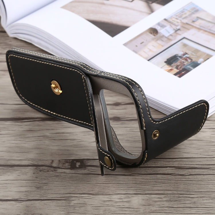 Base mezza custodia per fotocamera in pelle PU con filo da 1/4 di pollice per Canon EOS 5D Mark IV / 5D Mark III, For Canon 5D4
