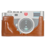 Base mezza custodia per fotocamera in pelle PU con filettatura da 1/4 di pollice per Leica M9, For Leica M9