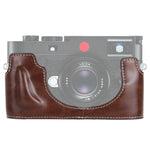 Base mezza custodia per fotocamera in pelle PU con filettatura da 1/4 di pollice per Leica M10, For Leica M10