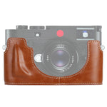 Base mezza custodia per fotocamera in pelle PU con filettatura da 1/4 di pollice per Leica M10, For Leica M10