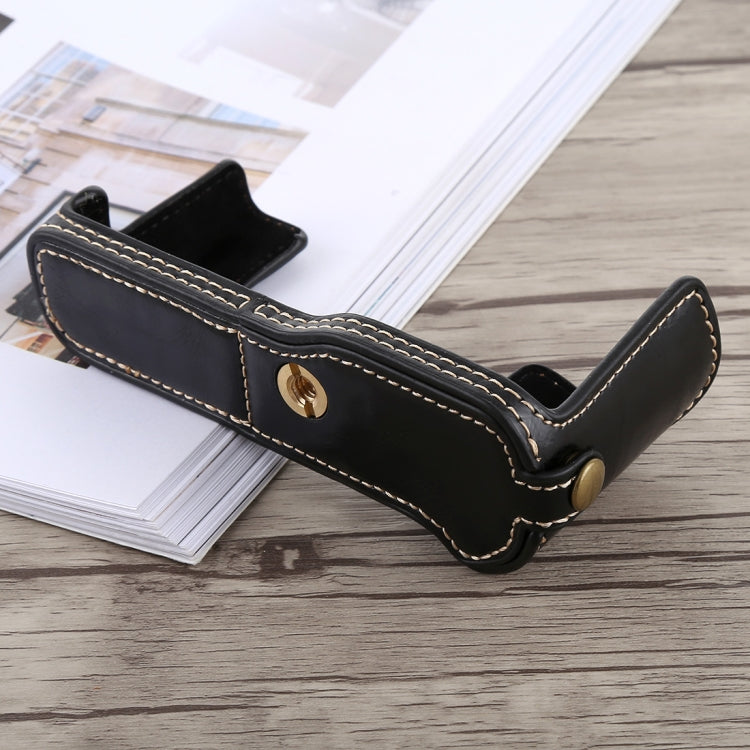 Base mezza custodia per fotocamera in pelle PU con filo da 1/4 di pollice per FUJIFILM X-T10 / X-T20, For FUJIFILM XT10, For FUJIFILM  XT10