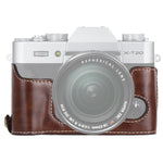 Base mezza custodia per fotocamera in pelle PU con filo da 1/4 di pollice per FUJIFILM X-T10 / X-T20, For FUJIFILM XT10, For FUJIFILM  XT10