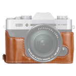 Base mezza custodia per fotocamera in pelle PU con filo da 1/4 di pollice per FUJIFILM X-T10 / X-T20, For FUJIFILM XT10, For FUJIFILM  XT10