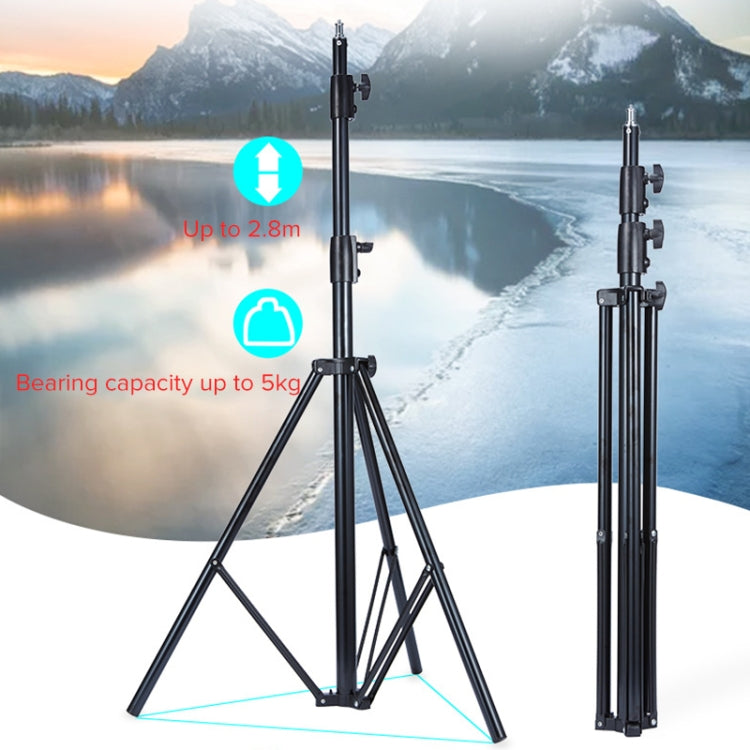 TRIOPO Supporto per supporto per illuminazione professionale in metallo da 2,8 m di altezza per flash da studio, 2.8m Height