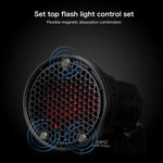 TRIOPO TR-08 Kit Softbox Flash Speedlite a nido d'ape con fissaggio magnetico con 4 filtri colorati magnetici, TR-08