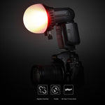 TRIOPO TR-08 Kit Softbox Flash Speedlite a nido d'ape con fissaggio magnetico con 4 filtri colorati magnetici, TR-08