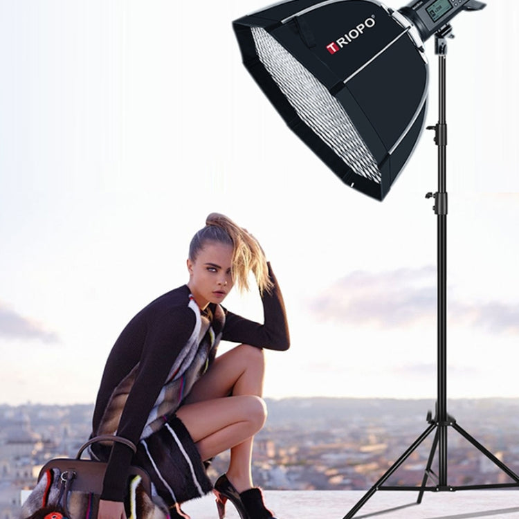 TRIOPO S90 Diametro 90 cm Griglia a nido d'ape Ottagonale Softbox Diffusore riflettore per Studio Speedlite Flash Softbox, Diameter 90cm