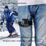 GP278 Cinghie per gambe, polsi e polsi 3 in 1 Supporto con rotazione di 360 gradi per GoPro Hero11 Black / HERO10 Black / HERO9 Black / HERO8 Black / HERO7 /6 /5 /5 Session /4 Session /4 /3+ /3 /2 /1, Insta360 ONE R, DJI Osmo Action e altre action came...