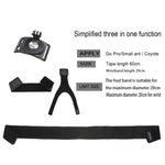 GP278 Cinghie per gambe, polsi e polsi 3 in 1 Supporto con rotazione di 360 gradi per GoPro Hero11 Black / HERO10 Black / HERO9 Black / HERO8 Black / HERO7 /6 /5 /5 Session /4 Session /4 /3+ /3 /2 /1, Insta360 ONE R, DJI Osmo Action e altre action came...