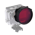 Filtro per obiettivo subacqueo giallo + rosso + viola da 58 mm per GoPro HERO7 Nero/6/5, 58mm 3-color Diving Lens