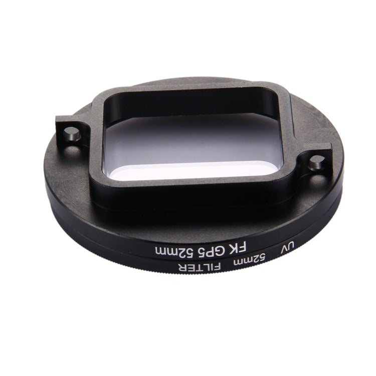 Filtro per lenti UV a cerchio rotondo 3 in 1 da 52 mm con cappuccio per GoPro HERO7 Nero/6/5, 52mm UV Lens