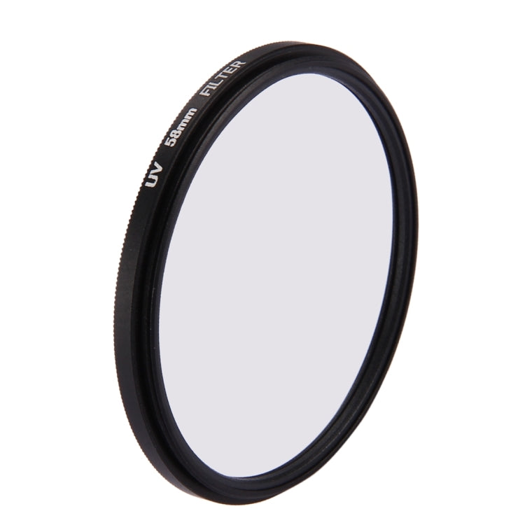 Filtro per lenti UV a cerchio rotondo 3 in 1 da 58 mm con cappuccio per GoPro HERO7 Nero/6/5, 58mm UV Lens