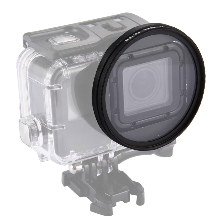 Filtro per lenti UV a cerchio rotondo 3 in 1 da 58 mm con cappuccio per GoPro HERO7 Nero/6/5, 58mm UV Lens
