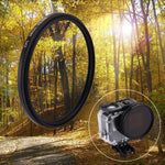 Filtro per obiettivo CPL circolare rotondo 3 in 1 da 58 mm con cappuccio per GoPro HERO7 Nero/6/5, 58mm CPL Lens
