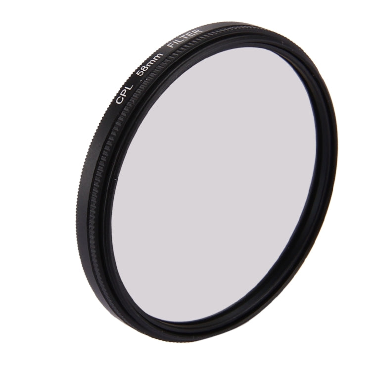 Filtro per obiettivo CPL circolare rotondo 3 in 1 da 58 mm con cappuccio per GoPro HERO7 Nero/6/5, 58mm CPL Lens