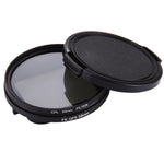 Filtro per obiettivo CPL circolare rotondo 3 in 1 da 58 mm con cappuccio per GoPro HERO7 Nero/6/5, 58mm CPL Lens