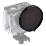 Filtro per obiettivo CPL circolare rotondo 3 in 1 da 58 mm con cappuccio per GoPro HERO7 Nero/6/5, 58mm CPL Lens