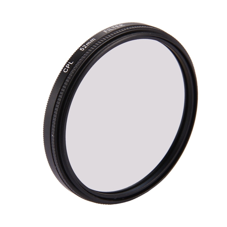 Filtro per obiettivo CPL circolare rotondo 3 in 1 da 52 mm con cappuccio per GoPro HERO7 Nero/6/5, 52mm CPL Lens