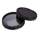 Filtro per obiettivo CPL circolare rotondo 3 in 1 da 52 mm con cappuccio per GoPro HERO7 Nero/6/5, 52mm CPL Lens