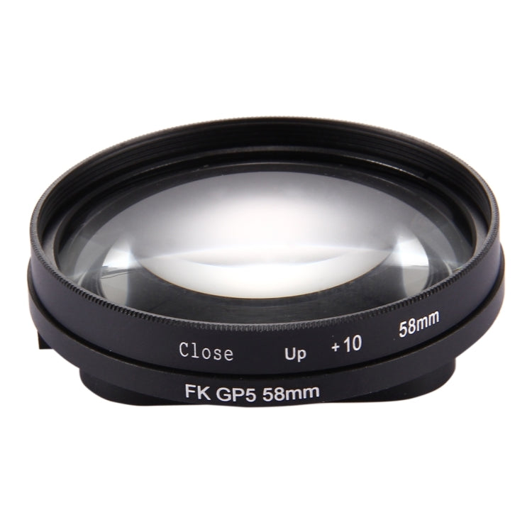 Filtro per obiettivo ravvicinato 10X 2 in 1 da 58 mm per GoPro HERO7 Nero/6/5, 58mm Close-Up Lens
