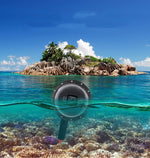 Grilletto dell'otturatore + Coperchio trasparente della lente della porta a cupola + Impugnatura galleggiante Bastone di galleggiamento per immersione con cinturino regolabile anti-smarrimento, vite e chiave per GoPro HERO7 /6 /5                       ...