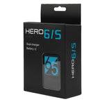 Caricabatterie doppio per batterie con cavo USB-C/Type-C per GoPro HERO6 /5, Charger with TYPE-C Cable