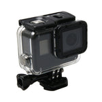 Per GoPro HERO6 /5 Custodia protettiva impermeabile + copertura posteriore cava con fibbia di montaggio di base e vite, Waterproof Housing