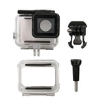 Per GoPro HERO6 /5 Custodia protettiva impermeabile + copertura posteriore cava con fibbia di montaggio di base e vite, Waterproof Housing