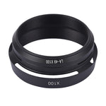Paraluce in metallo ventilato da 49 mm per Fujifilm X100, LA-49 X100 (Black), LA-49 X100 (Silver)