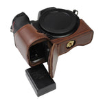 Base mezza custodia per fotocamera in pelle PU con filo da 1/4 di pollice per Nikon Z50, For Nikon Z50