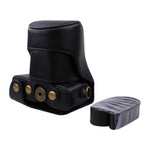 Custodia in pelle PU per fotocamera full body con cinturino per Canon EOS M200 (obiettivo 15-55 mm)