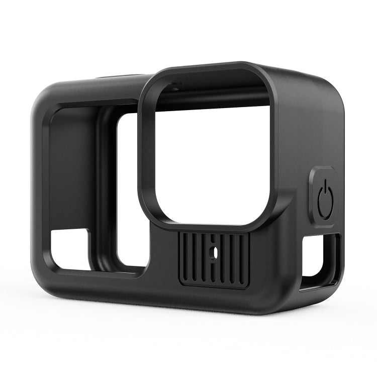 Custodia in silicone nera per GoPro HERO13 Black con cinturino e