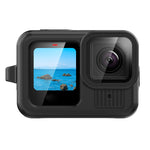 Custodia in silicone nera per GoPro HERO13 Black con cinturino e
