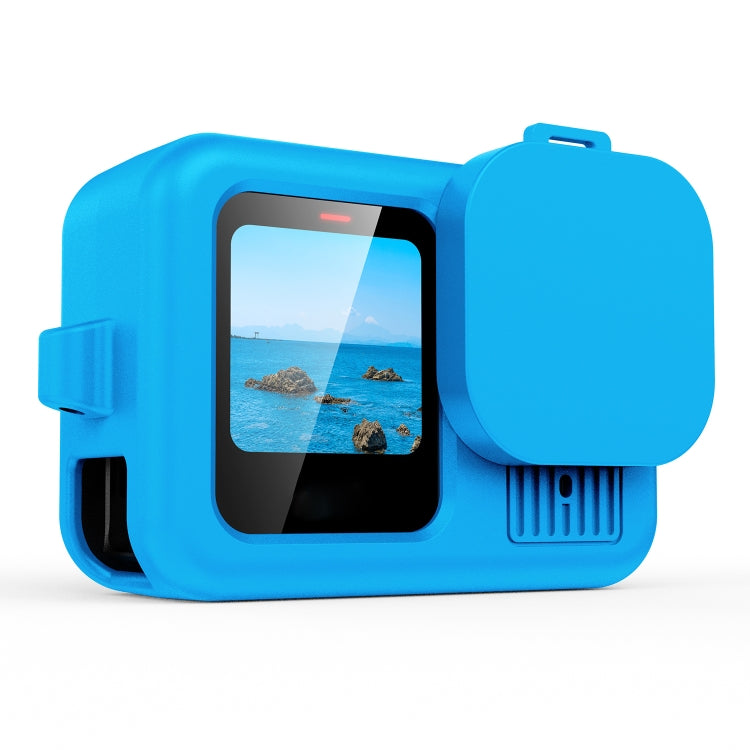 Custodia in silicone nera per GoPro HERO13 Black con cinturino e