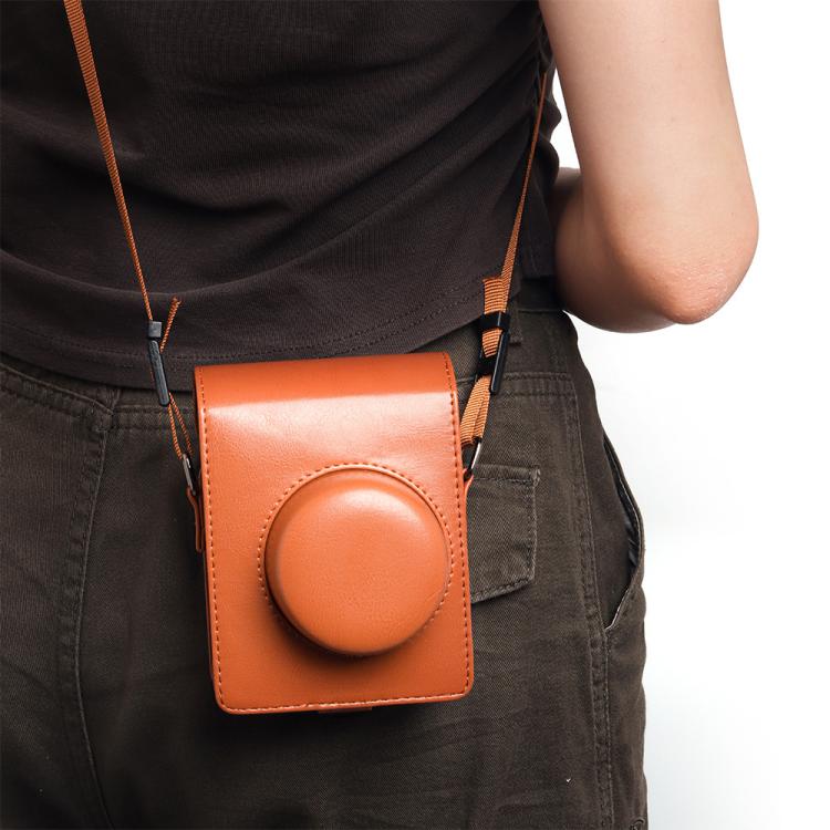 Borsa per fotocamera vintage in pelle PU per fotocamera LOMO Automat Instax