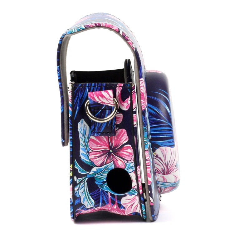 Borsa protettiva per fotocamera in pelle PU modello fenicottero per fotocamera FUJIFILM Instax Mini90, Flamingo