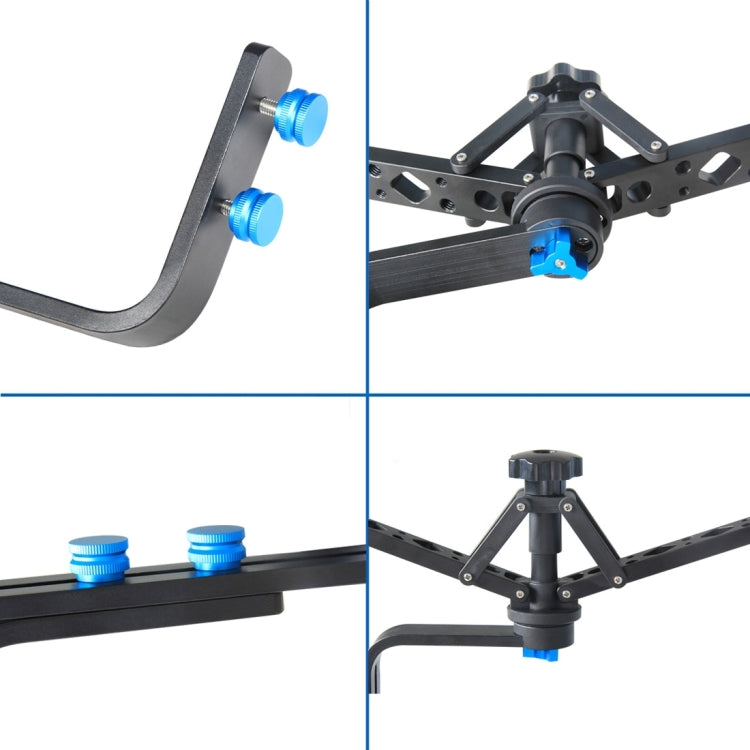YELANGU YLG-0108F Stabilizzatore Spider con Piastra a Sgancio Rapido per Videocamera DV Videocamera DSLR