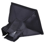 Custodia morbida pieghevole per flash portatile, senza supporto per luce flash, dimensioni: 15 x 17 cm (nero + bianco), 15x17cm Rectangle