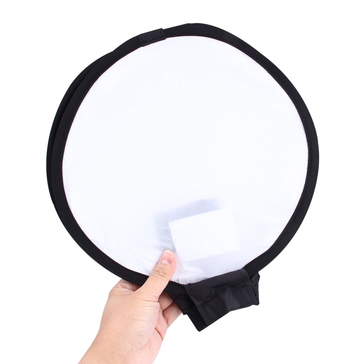 Scatola morbida pieghevole universale da 30 cm, stile rotondo, senza supporto per luce flash (nero + bianco), 30cm Round Style