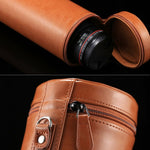 Custodia per obiettivo extra large Custodia in pelle PU con cerniera per obiettivo della fotocamera DSLR, dimensioni: 24,5 * 10,5 * 10,5 cm, 24.5 x 10.5cm (Brown), 24.5 x 10.5cm (Coffee), 24.5 x 10.5cm (Black)