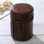 Custodia piccola per obiettivo Custodia in pelle PU con cerniera per obiettivo fotocamera DSLR, dimensioni: 11x8x8 cm, 11 x 8cm (Brown), 11 x 8cm (Coffee), 11 x 8cm (Black)