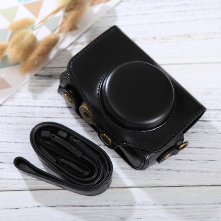 Custodia in pelle PU per fotocamera full body con tracolla per Canon PowerShot SX730 HS / SX720 HS, For SX730 HS