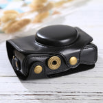 Custodia in pelle PU per fotocamera full body con tracolla per Canon PowerShot SX730 HS / SX720 HS, For SX730 HS