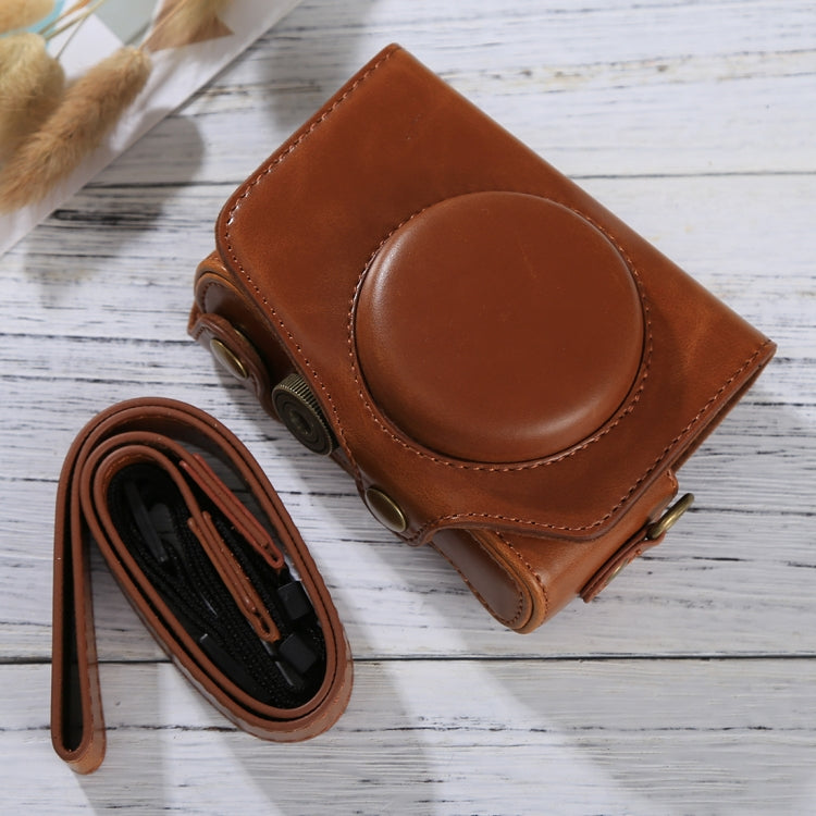 Custodia in pelle PU per fotocamera full body con tracolla per Canon PowerShot SX730 HS / SX720 HS, For SX730 HS
