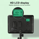 Triopo TTV-600 Luce LED 36+36W con Telecomando e Display