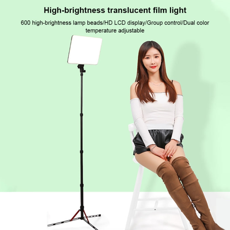 TRIOPO TTV-600 36+36W 5500-3200K 600 LED Flat Fill Light with Remote Control and Display