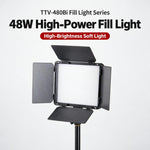 TRIOPO TTV-480Bi 48W 2700-6500K Bi-Color 480 LEDs Video Fill Light, TTV-480Bi (EU Plug), TTV-480Bi (US Plug)